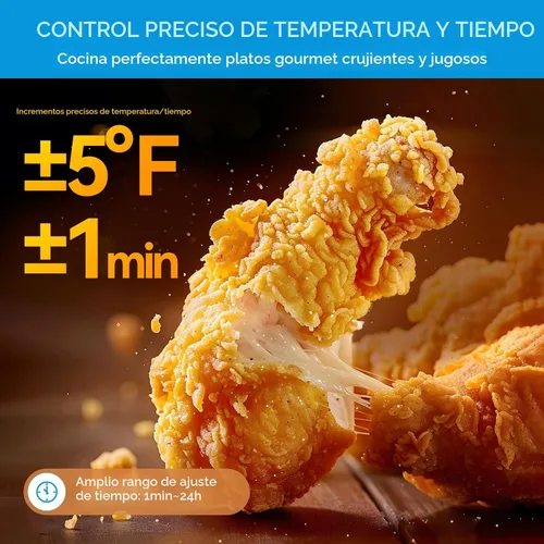 Vista 9 de Midea Flexify Combo de Horno Tostador de Puerta Francesa Freidora de Aire, 26.4 QT, Horno de Encimera Freidora de Aire Extra Grande Combo 10-en-1