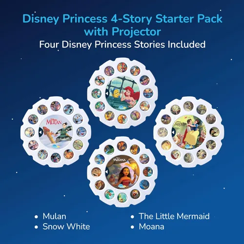 Vista 8 de Moonlite Mini proyector con 4 historias digitales de princesa de Disney Edición - Una nueva forma de leer historias juntos - 4 historias digitales