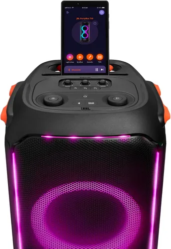 Vista 8 de JBL PartyBox 710 - Altavoz de fiesta con sonido potente, luces integradas y graves extra profundos (renovado)