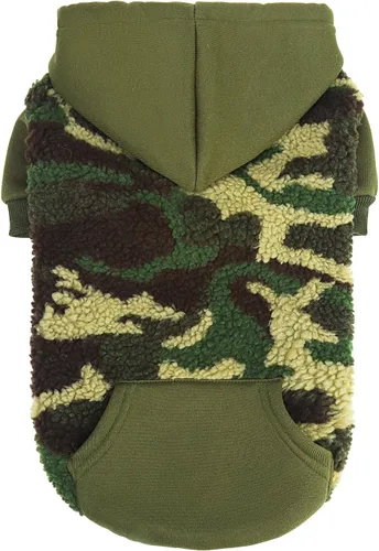 Vista 10 de PUPTECK Sudadera con Capucha para Perro Sudadera para Cachorro Suéter Cálido para Perro Ropa de Invierno Abrigos para Clima Frío para Perros Negro