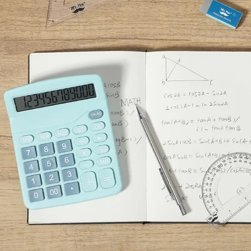 Vista 8 de Mr. Pen Calculadora de escritorio de pantalla grande, azul, función estándar, 12 dígitos