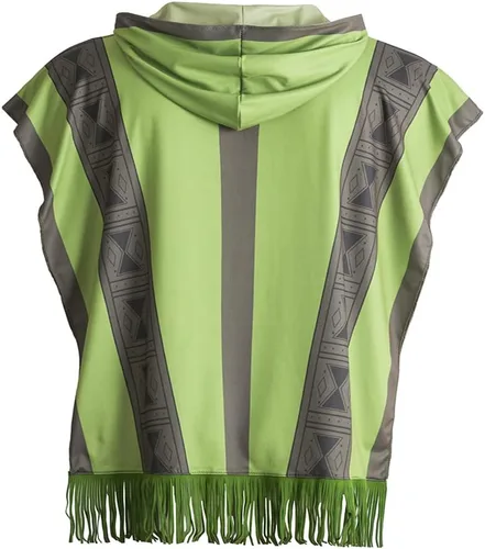 Vista 2 de Disfraz de Bruno Madrigal para adultos, disfraz de Bruno, capa de poncho verde, traje de Halloween