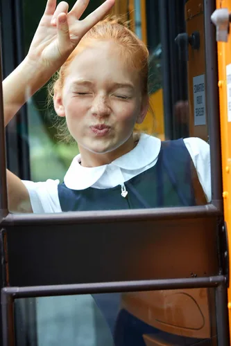 Vista 4 de Las niñas Cuello Peter Pan de manga corta blusa (Amarillo)