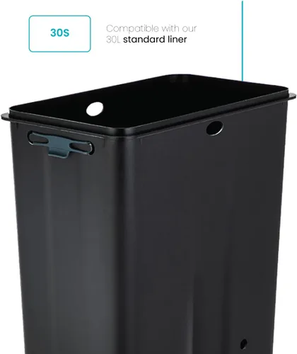 Vista 7 de Home Zone Living - Bolsas de basura de cocina de 8 galones con asas de cordón, diseño personalizado resistente para botes de basura de cocina Código