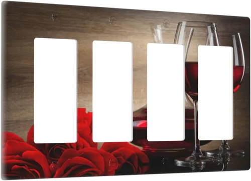 Vista 121 de Cubiertas de Tomacorriente Ancla Estrella de Mar Concha Tablón de Madera Rústico Náutico 1 Gang Interruptor de Luz Dúplex Placa Cubierta Decorativa