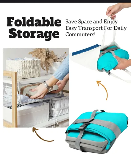 Vista 5 de SUNNY BIRD Lonchera con doble compartimento aislada para mujeres y hombres (azul aguamarina 01)