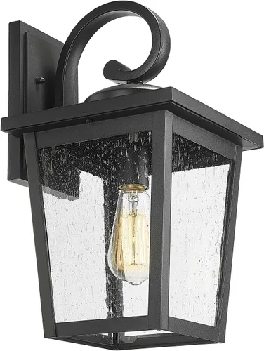 Vista 15 de Lámparas de pared para exteriores, faroles de pared exterior impermeables con vidrio, apliques de pared exterior, luces de porche delantero