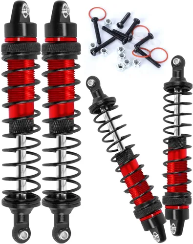 Vista 8 de 4 piezas de choques delanteros y traseros completos de aleación RC para 1/10 Senton Granite Big Rock Vorteks 3s Blx 4X4 Mega 550, para 1/10 Kraton