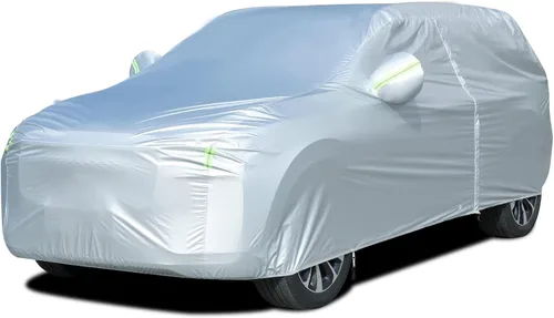 Vista 49 de Tecoom Funda impermeable para todo tipo de clima, resistente al viento, protector de granizo con forro polar y puerta con cremallera, protección