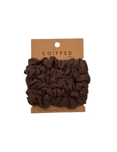 Vista 4 de Coiffed + Co. Coleteros de viscosa de bambú apilados (color: arena) 6 unidades (albaricoque)