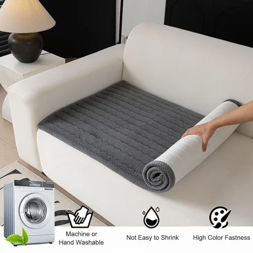 Vista 6 de ZQFFB Funda de sofá lavable para mascotas, antideslizante, apta para mascotas, suave sherpa para perros, protector para sofá