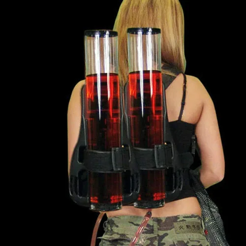 YIYIBYUS Dispensador de bebidas de doble tanque de mochila portátil de doble barril de bebidas de licor líquido dispensador de mochila de cerveza