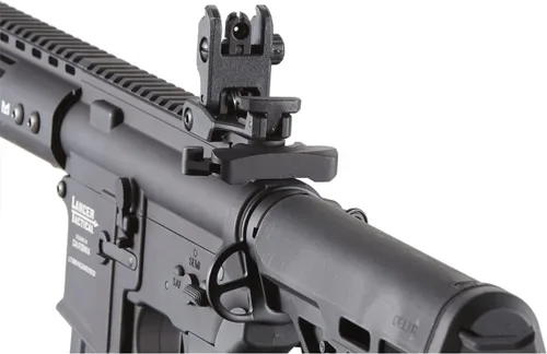 Vista 7 de Lancer Tactical Gen 2 Proline M4 Full Metal 9''/14'' Airsoft Rifle with Delta Stock (ETU & Mosfet Included)