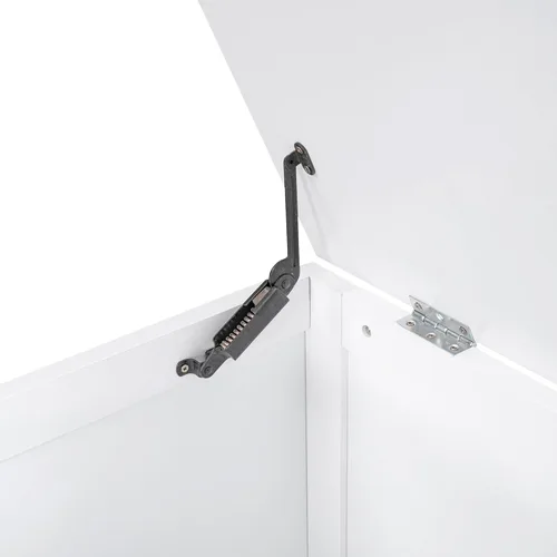 Vista 178 de Quarte Elegante cama de plataforma con estanterías en forma de L, cama de plataforma de madera tamaño individual con 2 cajones de almacenamiento