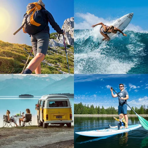 Vista 9 de Bolsa seca impermeable para mujeres y hombres, bolsa de almacenamiento ligera enrollable de 10 L, mochila reflectante con bolsa impermeable