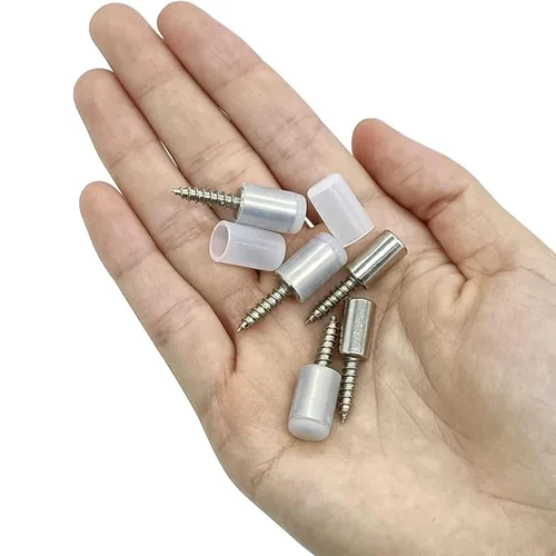 Vista 2 de Tornillos autorroscantes, soporte laminado para gabinete, soporte para tablilla sin perforación con funda antideslizante, adecuado para orificio