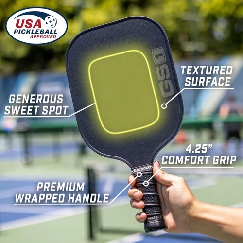 Vista 5 de GoSports GS1 Pickleball Paddles - Single, 2 Pack, or 4 Pack - USAPA Approved Fiberglass Pickleball Paddles