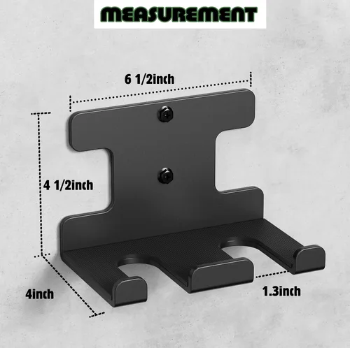 Vista 5 de Soporte de barra para barra de montaje en pared, soporte de almacenamiento para barra olímpica, para el hogar, comercial, garaje y gimnasio