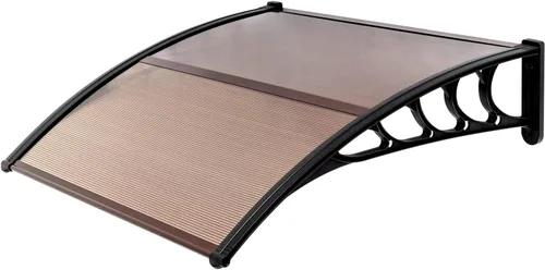 Vista 2 de Ochine Toldo de ventana para puerta de lluvia, patio, puerta delantera, cubierta de policarbonato para puerta delantera, protección contra la lluvia