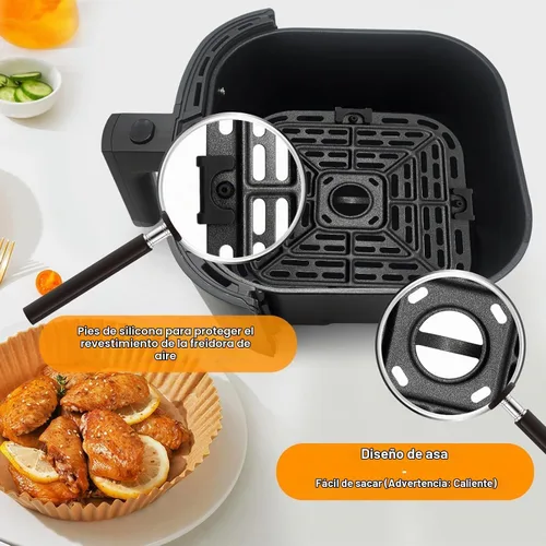 Vista 6 de Sartén para freidora de aire para olla instantánea Vortex Plus 6 en 1, horno freidora de aire de 4 cuartos de galón, 7.5 x 7.5 pulgadas, piezas