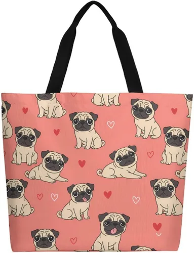 Vista 32 de Canvas Tote Bag Large Women Casual Shoulder Bag Handbag Reusable Beach Shopping Grocery Bag For Outdoors