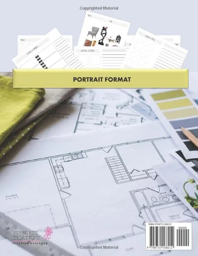 Vista 2 de Mood Board Pages for Interior Designers An Interior Design Portfolio Organizer Journal (Portrait Format)
