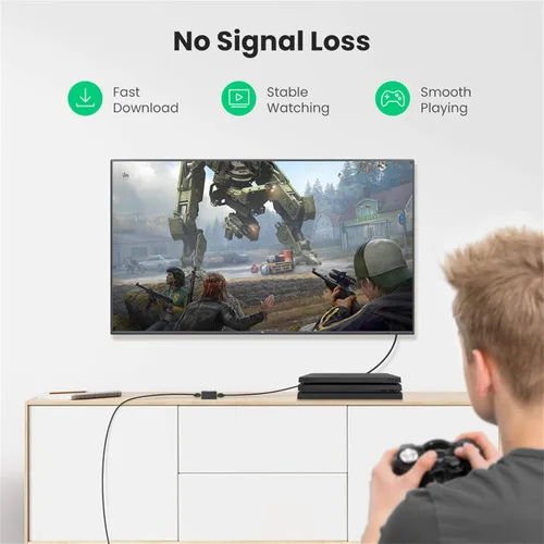 Vista 2 de UGREEN Conector extensor Ethernet RJ45, paquete de 10 acopladores en línea Cat7 Cat6 Cat5e, adaptador de cable Ethernet hembra a hembra, negro