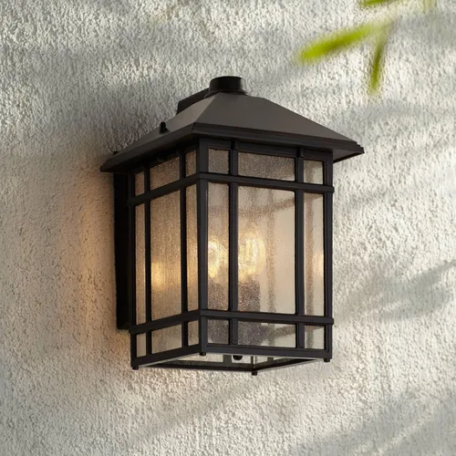 Vista 2 de J du J Sierra Craftsman - Lámpara de pared para exteriores de 15 pulgadas de alto