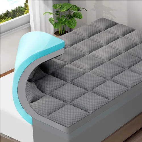 Vista 11 de OLANLY Cubrecolchón de Espuma Viscoelástica de Doble Capa de 4 Pulgadas Tamaño Queen para Dolor de Espalda, Funda de Colchón Tipo Pillow Top