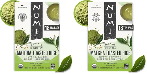 Vista 17 de Numi Té Orgánico de Mate con Limón, 100 Bolsas de Té Verde, Yerba Mate con Té Verde y Mirto de Limón, Con Cafeína