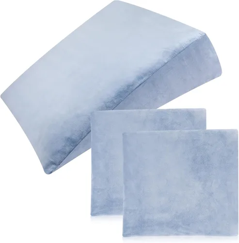 Vista 8 de Wesiti 2 fundas de almohada de cuña para cama, se adapta a cuñas para suministros de dormir en el hogar, solo funda de almohada