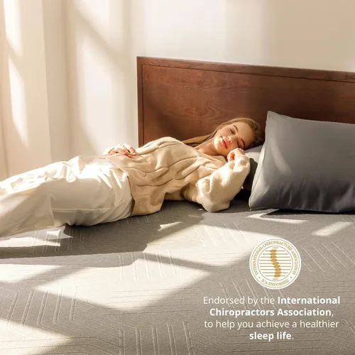 Vista 4 de EGOHOME Colchón de espuma viscoelástica King de 10 pulgadas para dolor de espalda, cama de gel de cobre refrescante en una caja, espuma fabricada