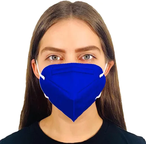 Vista 2 de Aurabeam Mascarilla desechable hecha en Estados Unidos, unisex, eficiente, para adultos, 5 capas, diseño cómodo, con cintas elásticas