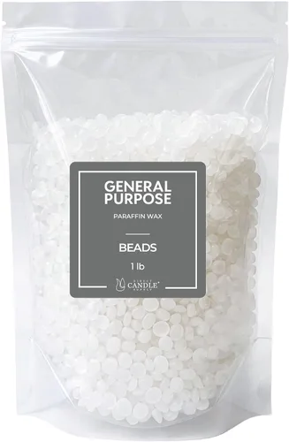 Cuentas de cera de parafina totalmente refinadas para hacer velas, 453g