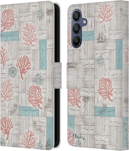 Vista 13 de Head Case Designs Officially Licensed Paul Brent Agate Mermaid Coastal Leather Wallet Case Compatible with Samsung Galaxy A15