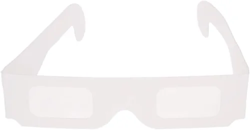 Vista 4 de Othmro 5 gafas duraderas estilo 3D 3D, gafas de visión 3D, gafas de juegos de películas 3D, gafas de fuegos artificiales, gafas 3D, marco de cartón