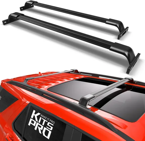 Vista 15 de KitsPro Barras transversales para portaequipajes de techo de 260 libras para Jeep Wrangler 2007-2026, Jeep Gladiator 2020-2026, barra transversal