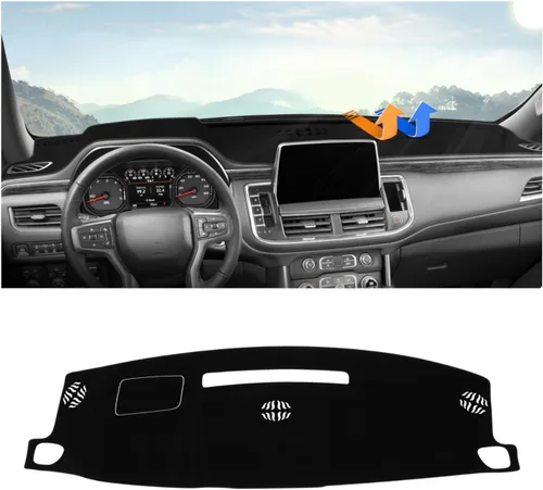 Vista 12 de Autorder Cubierta de Alfombrilla del Tablero para Chevy Silverado Sierra 2007-2013, Chevy Tahoe Suburban Denali Avalanche y GMC Yukon/XL 2007-2014