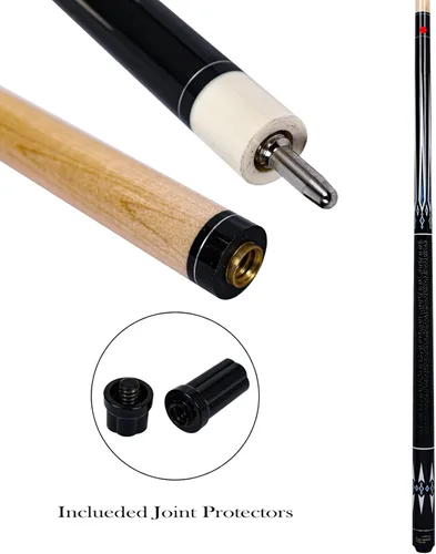 Vista 4 de Taco de Billar con Mango de Baja DefleccióN Taco de Billar con Estuche Duro 19-20 oz Palo de Billar Profesional