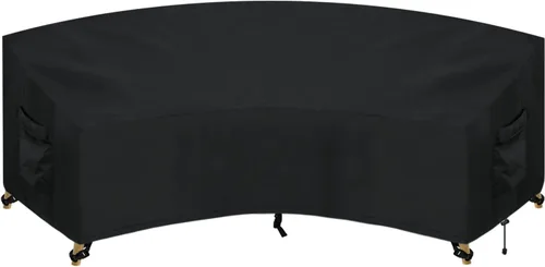 Vista 18 de PureFit Funda de sofá modular para exteriores en forma de L, impermeable, para muebles de patio, terraza, césped y jardín, 83 x 104 pulgadas