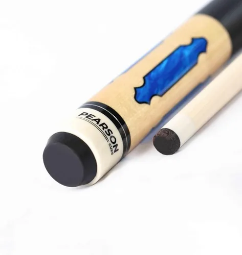 Vista 8 de PEARSON Cues League Series Pool Cue Stick Maple Wood Billiard Cue with Leather Grip, Stainless Steel Joint, Low-Deflection Shaft 18–21oz in