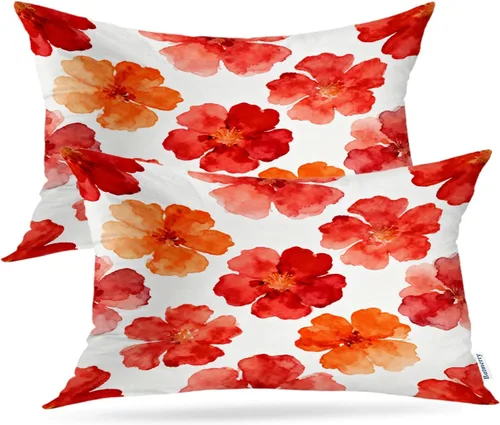 Vista 88 de Batmerry Bunny Basket of Flowers Cute Rabbit Spring Scene Throw Pillow Covers, A Cute Bunny Flowers Decorative Pillow Covers Digital Printing