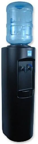 Clover Dispensador de agua embotellada fría y temperatura ambiente B7B, color negro