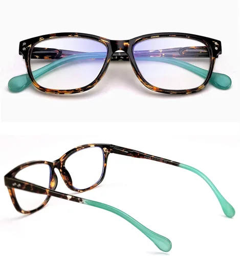 Vista 6 de FEISEDY Gafas de lectura con bloqueo de luz azul rectangular multienfoque progresivo TR90 marco B2587