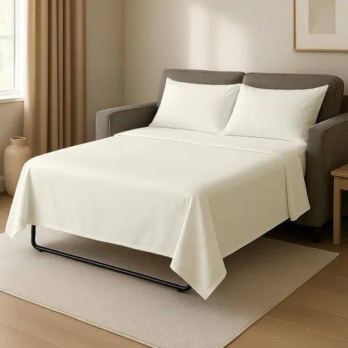 Vista 11 de Juego de sábanas para sofá cama – Juego de 4 piezas – Sábanas para sofá cama – Sábanas para sofá cama – Sábanas de sofá 100% microfibra cepillada