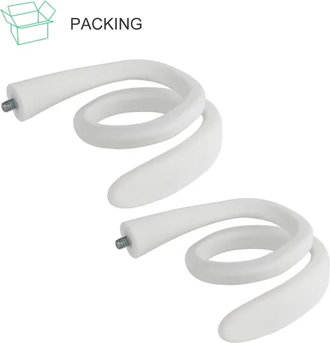 Vista 7 de ALERTCAM Paquete de 2 soportes giratorios flexibles para cámara Stick Up y cámara al aire libre, soporte de montaje flexible de cuello de cisne