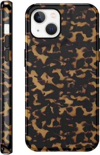 Vista 90 de Funda de teléfono con estampado de guepardo para iPhone 7/8/SE 2020/2022 de 4.7 pulgadas, funda de lujo con diseño de leopardo marrón coqueta a