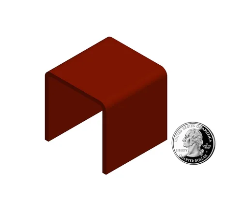 Vista 24 de FixtureDisplays® One Riser Combo - Cubo de 2 pulgadas de 3 caras con pedestal de plexiglás negro Lucite acrílico, accesorios para exhibición