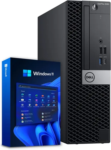 Vista 7 de Dell Computadora de escritorio con Windows 11 OptiPlex 5060 Intel i5-8600 de seis núcleos (4.3 GHz Turbo) 16 GB DDR4 RAM 500 GB SSD de estado