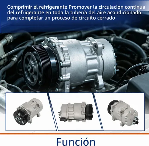 Vista 6 de GXYWADY Compresor A/C con embrague Reemplazo para TT 2000-2006
